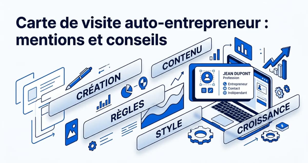 Illustration de l'article : Carte de visite auto-entrepreneur : mentions et conseils