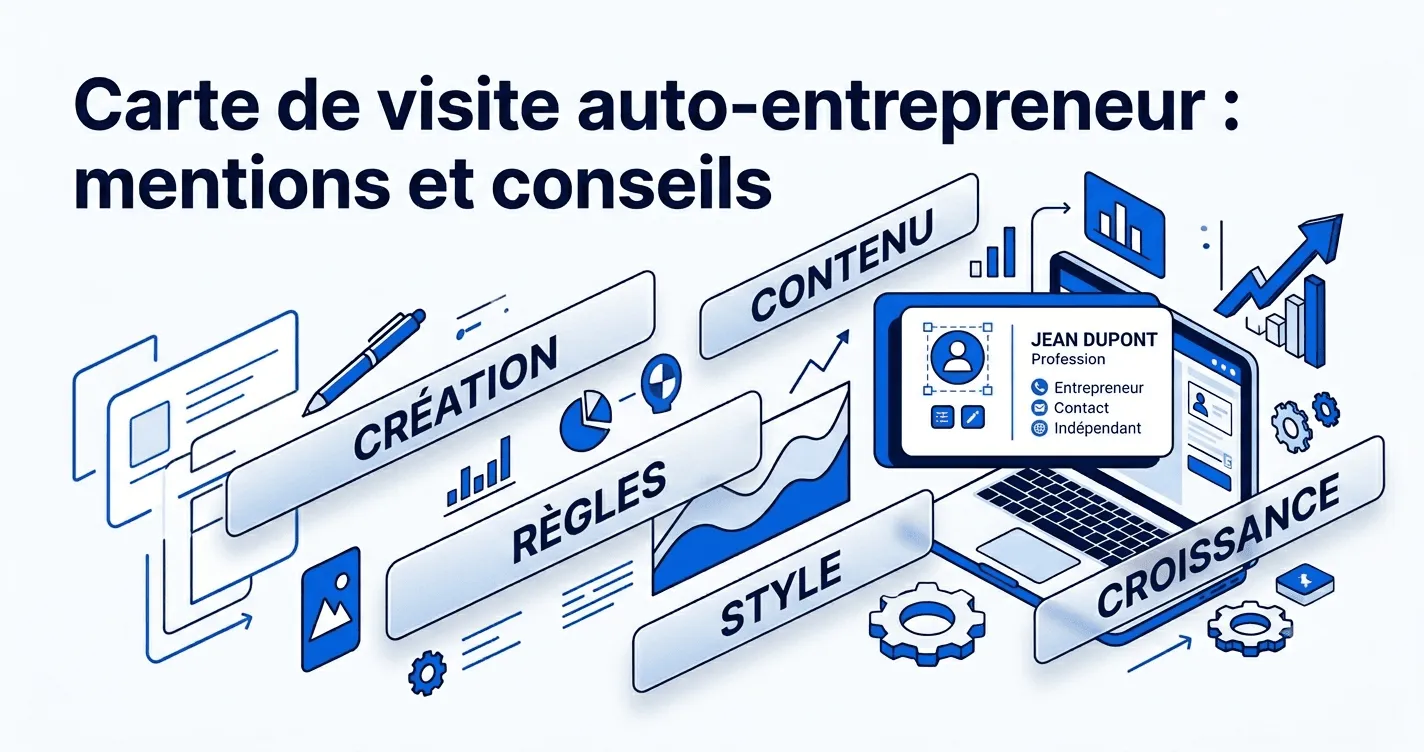 Illustration de l'article : Carte de visite auto-entrepreneur : mentions et conseils