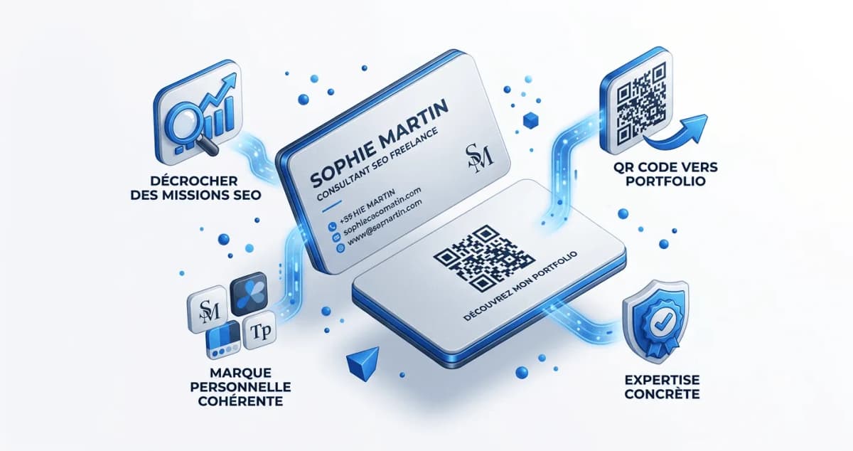 Illustration de l'article : Carte de visite pour freelance : se démarquer en 2026