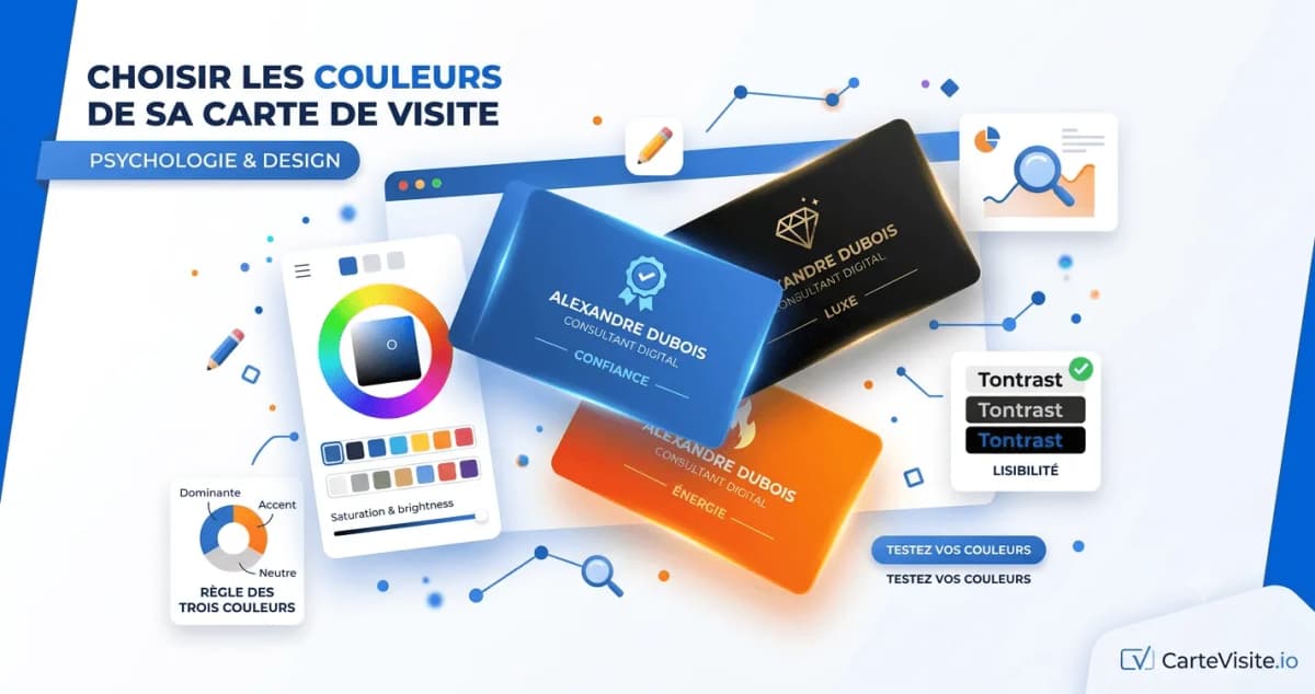 Illustration de l'article : Bien choisir les couleurs de sa carte de visite