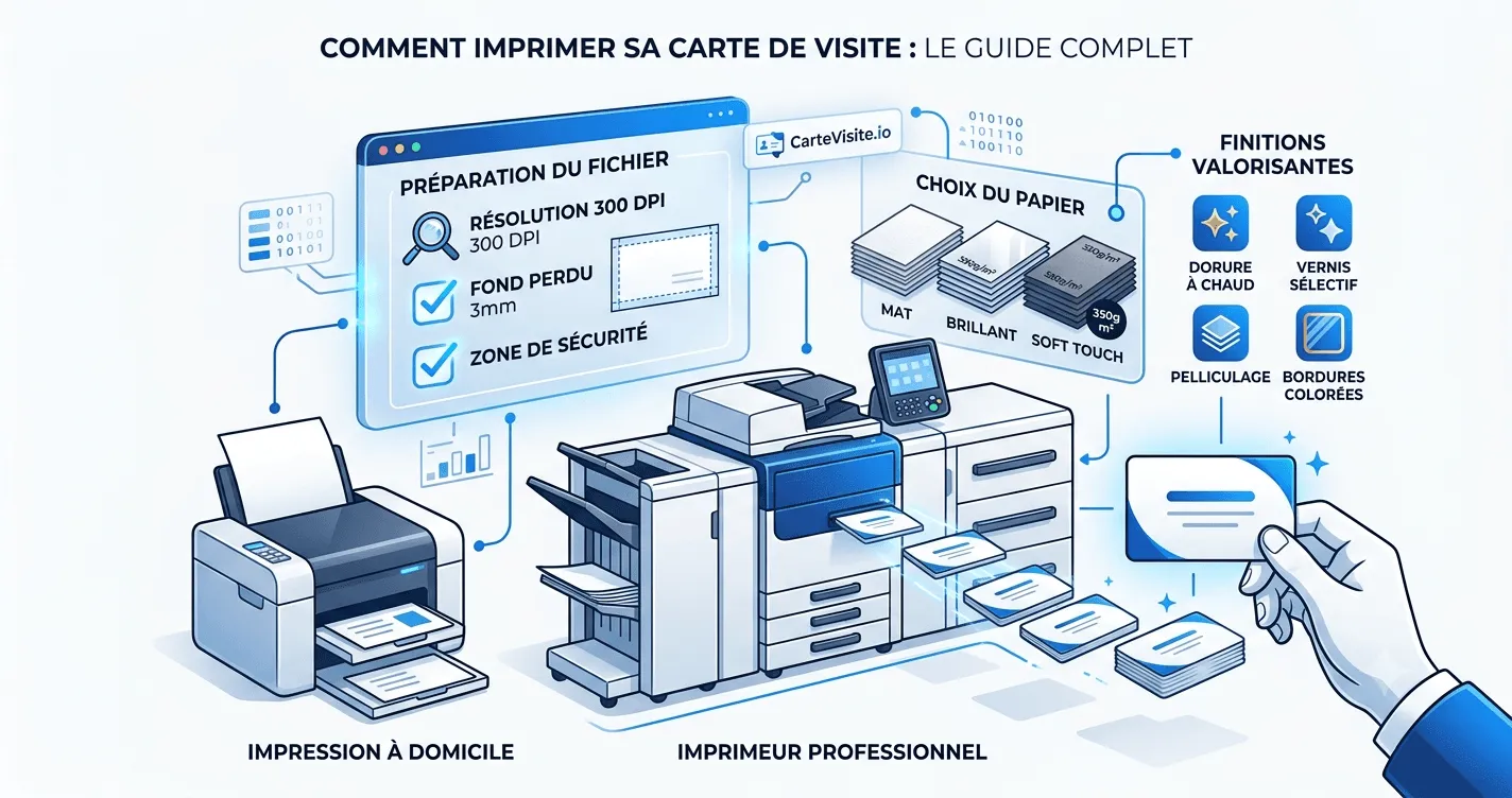 Illustration de l'article : Comment imprimer sa carte de visite : le guide complet