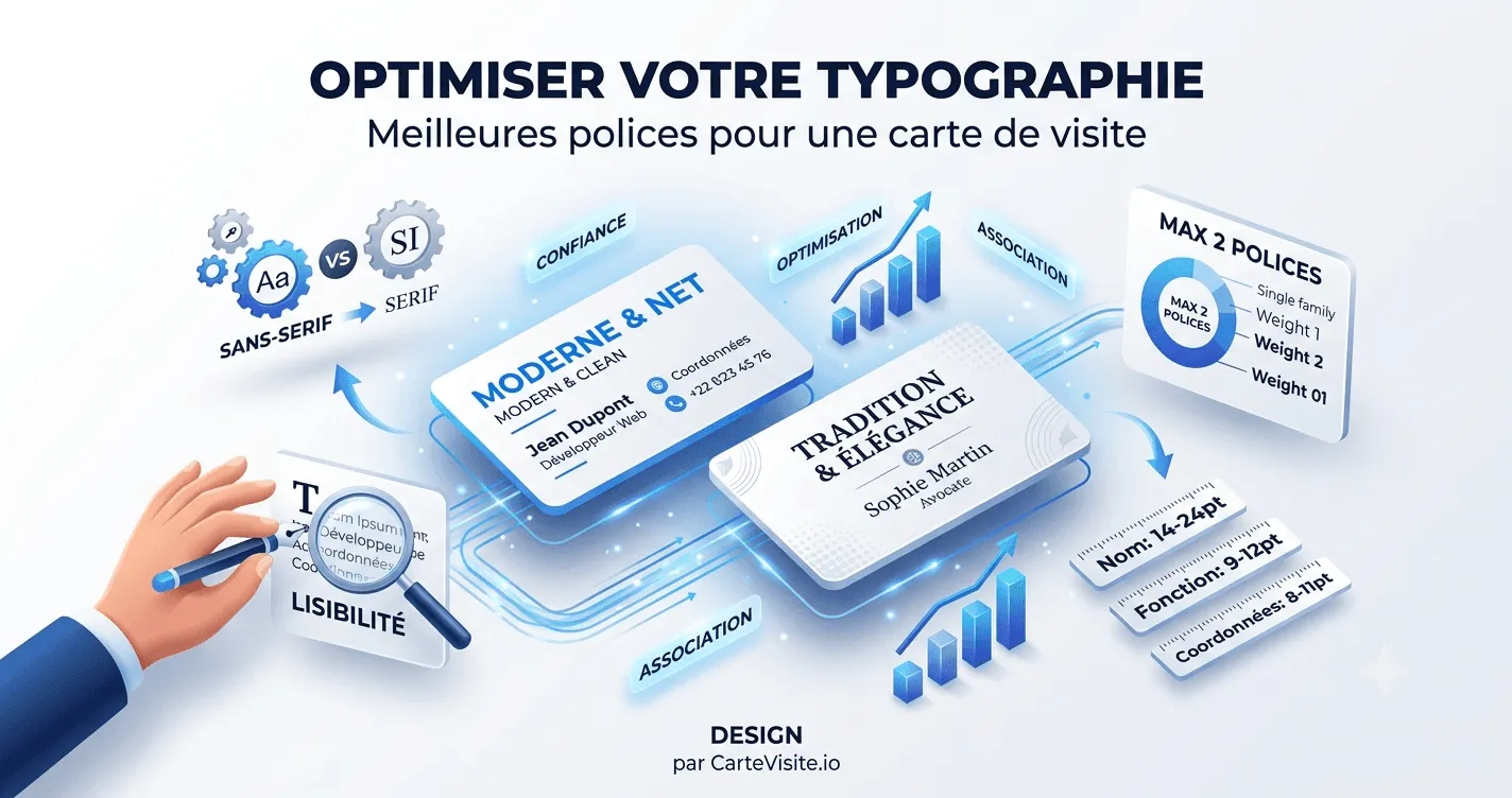 Illustration de l'article : Les meilleures polices pour une carte de visite