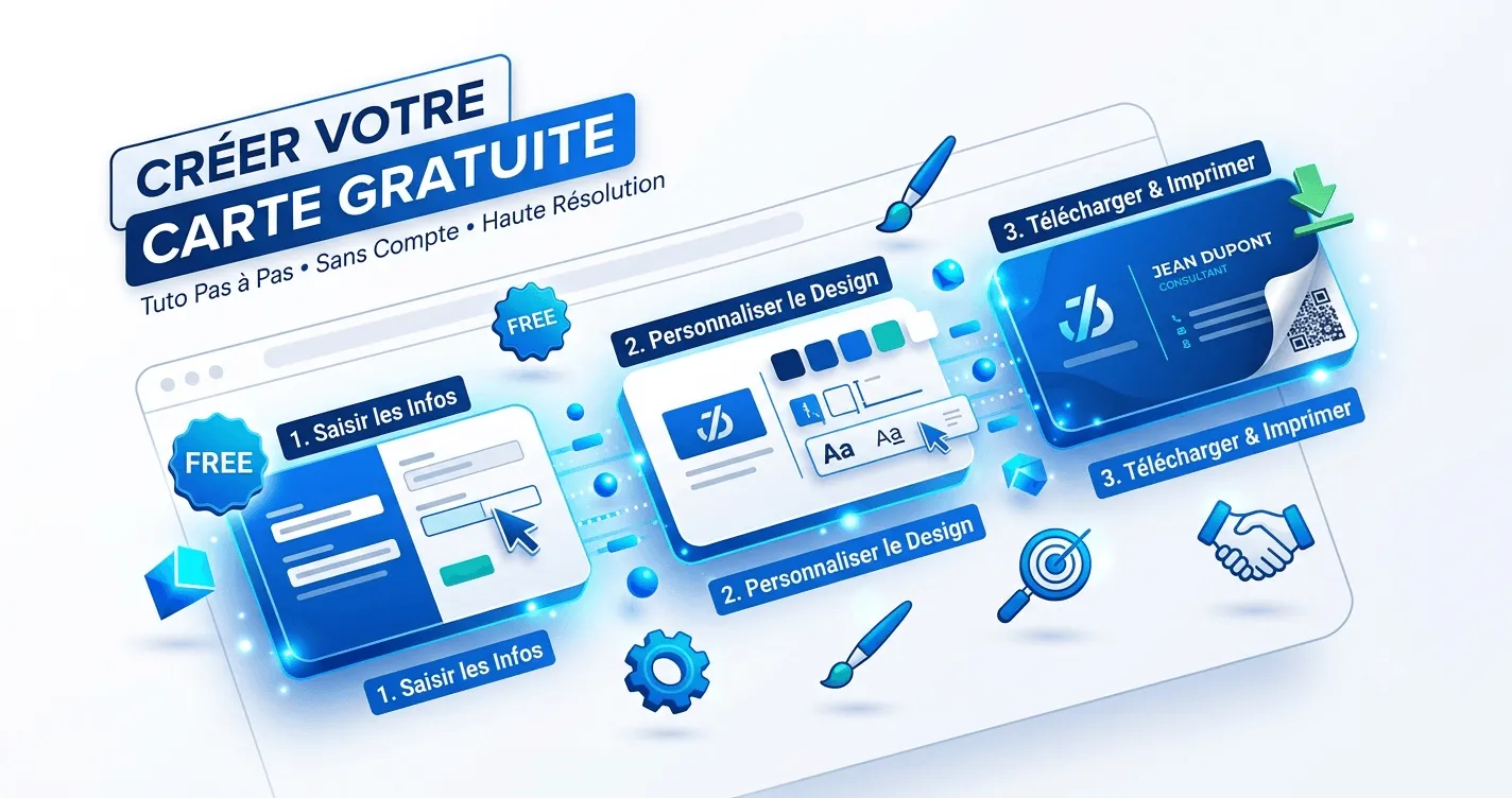 Illustration de l'article : Comment faire une carte de visite gratuitement en ligne