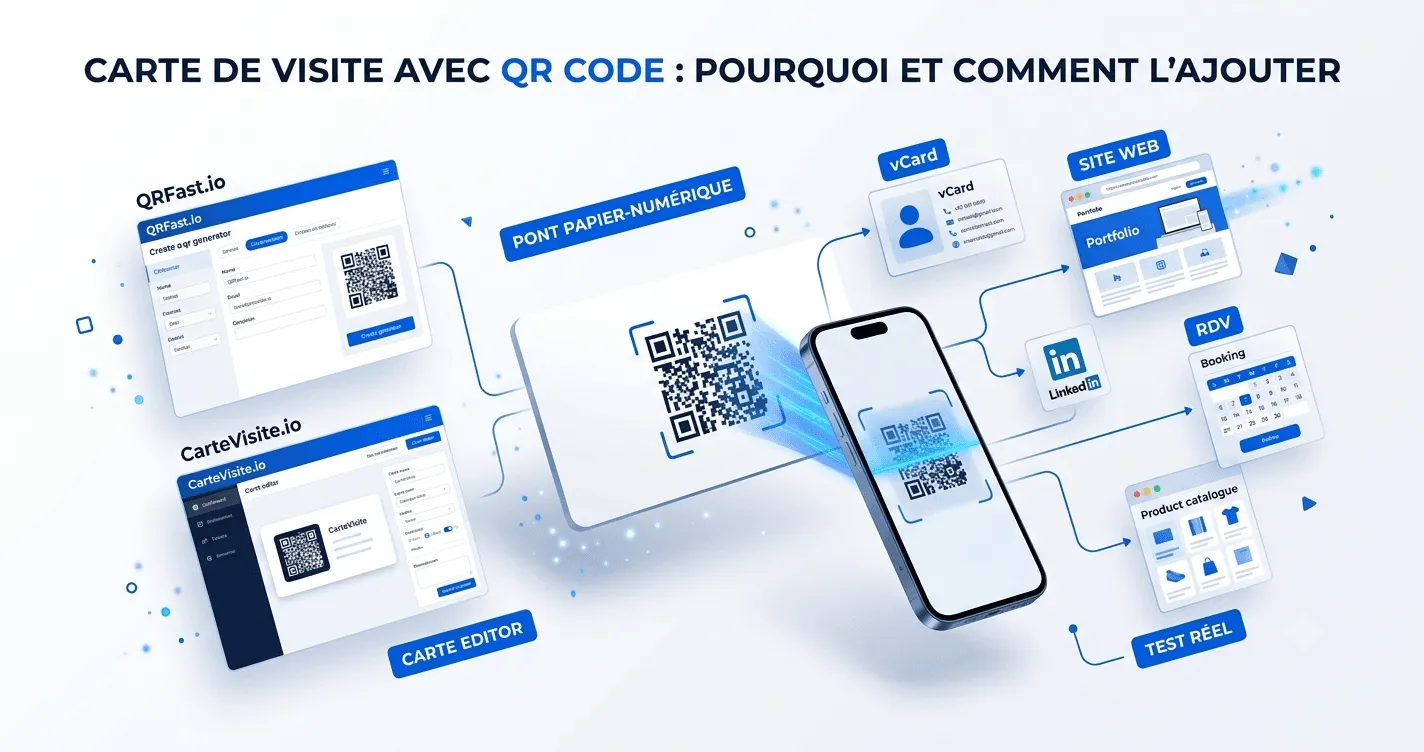 Illustration de l'article : Carte de visite avec QR code : pourquoi et comment l'ajouter
