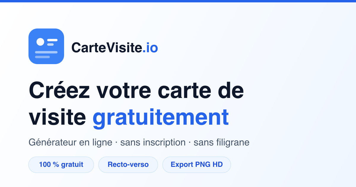 CarteVisite.io screenshot 1